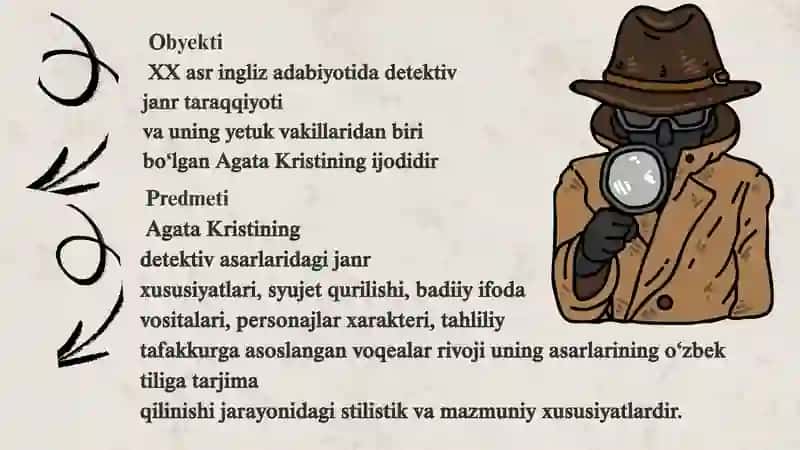AGATA KRISTI DETEKTIV ASARLARINING XUSUSIYATLARI 2