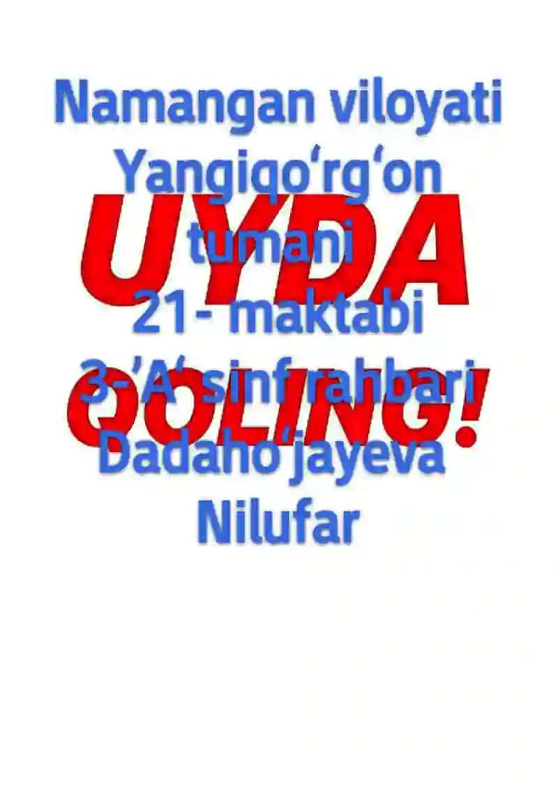 ONLAYN DARS ISH REJA JADVALI VA YOZGAN TEZIS 2