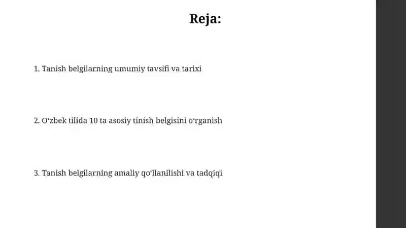 O‘zbek tilida tinish belgilari 2