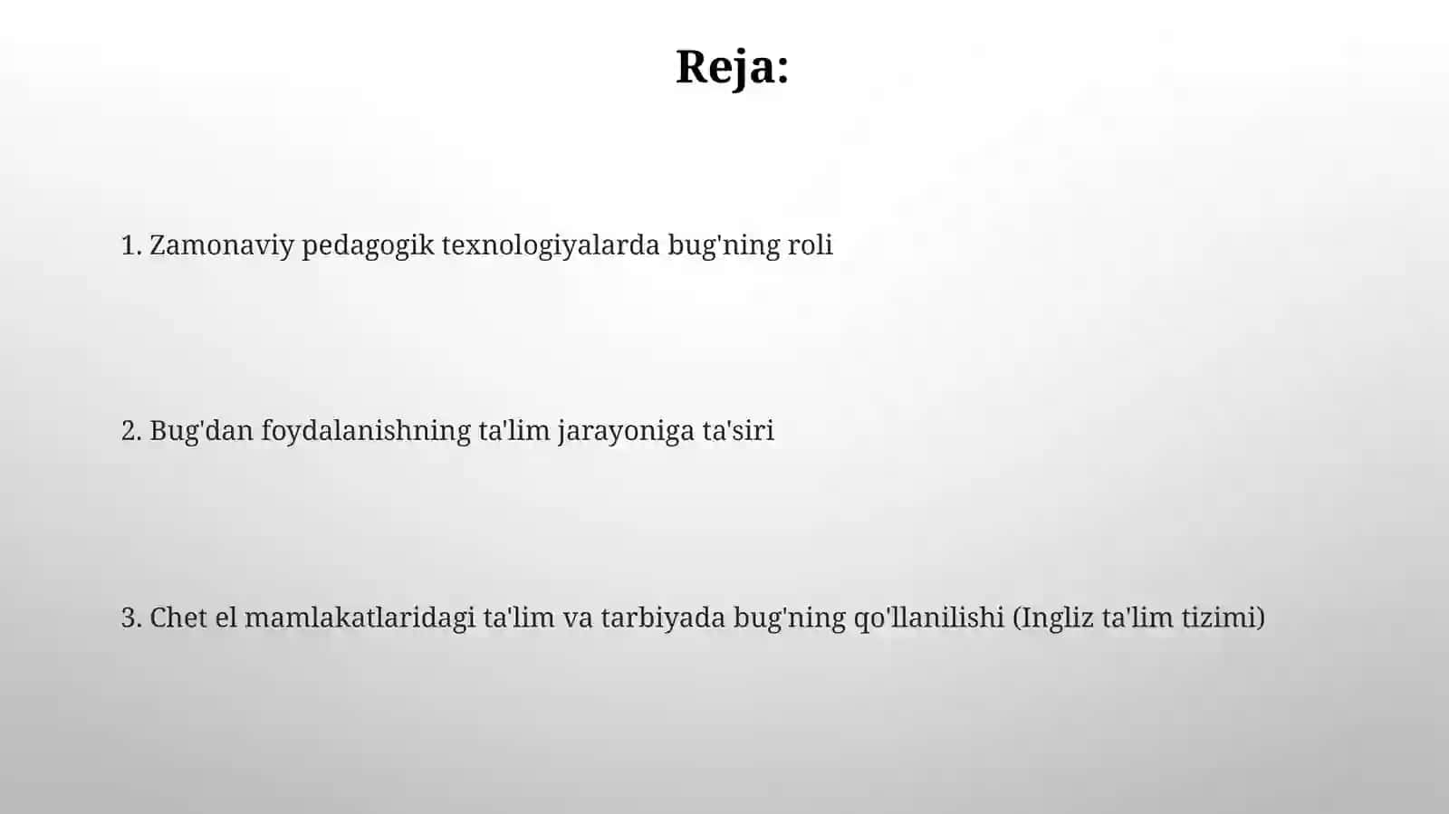 Xorijiy davlatlarda taʼlim va tarbiyada STEAM dan foydalanish (Angliya davlati ta'limi) boʻyicha 2