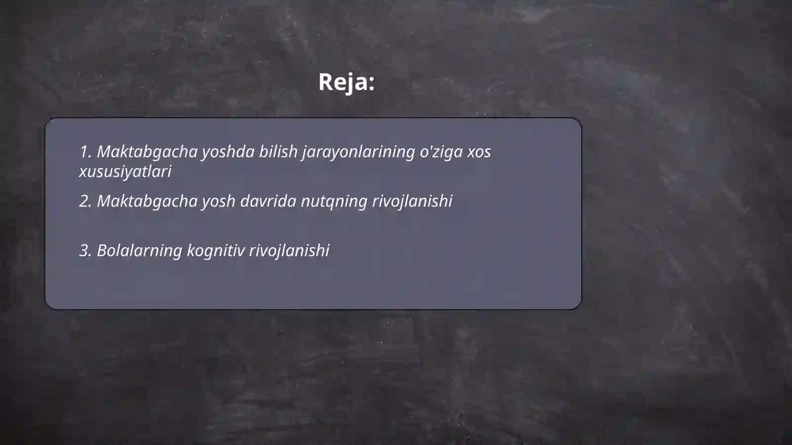 Maktabgacha yosh davri bilish jarayonlari 2