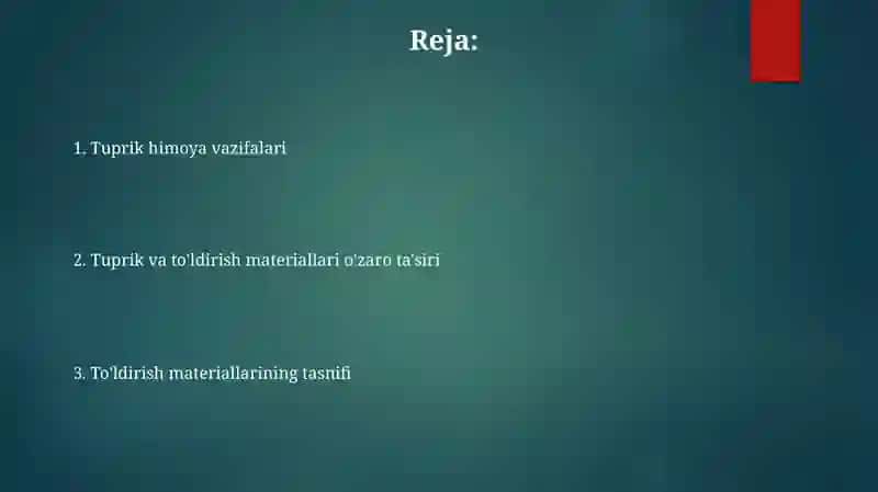 Plomba ashyolari tasnifi 2