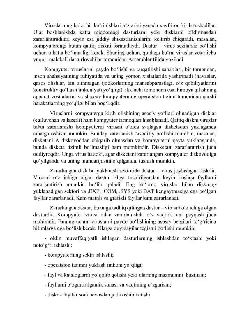 Kompyuter viruslari va antiviruslar 2