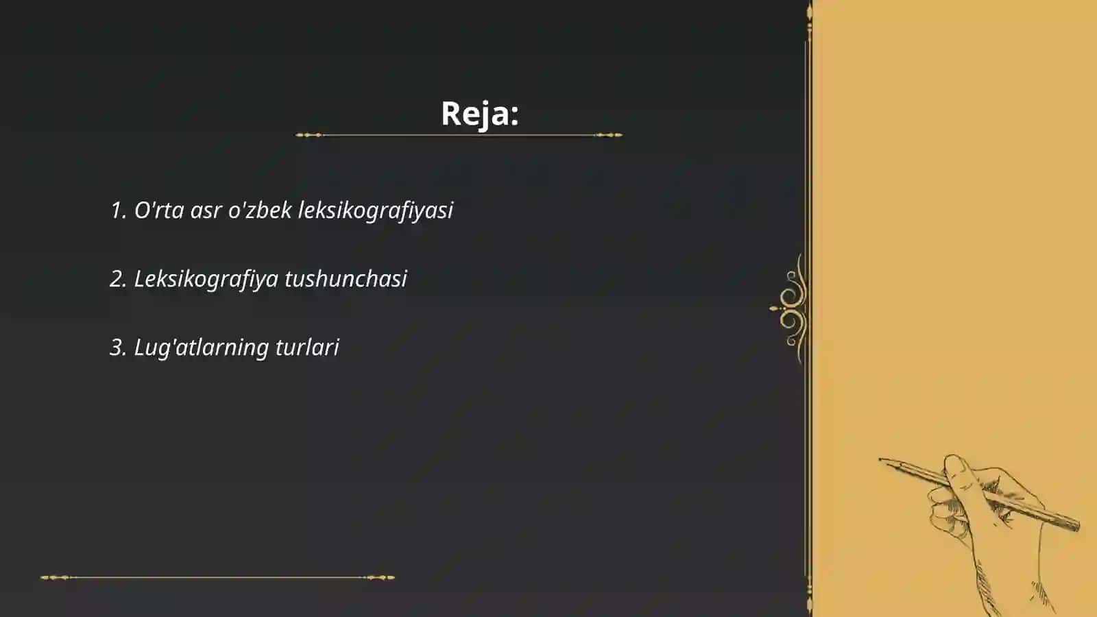 O'rta asrlar o'zbek leksikografiyasi 2
