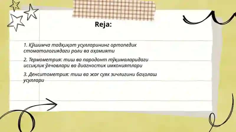 Ортопедик стоматология клиникаси 2