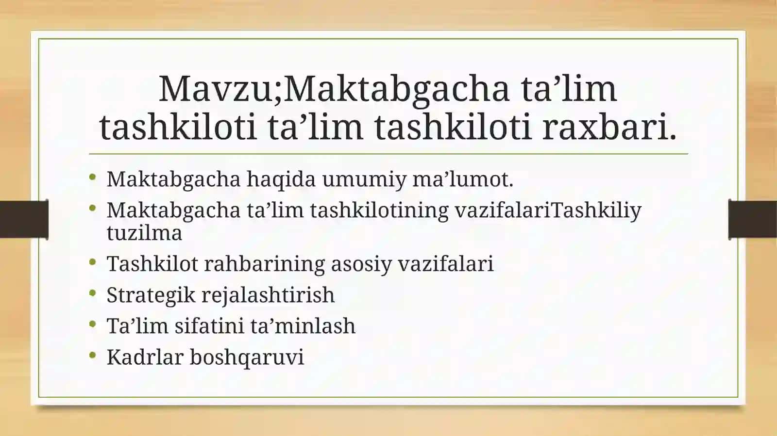 Mustaqil ish taqdimoti 2