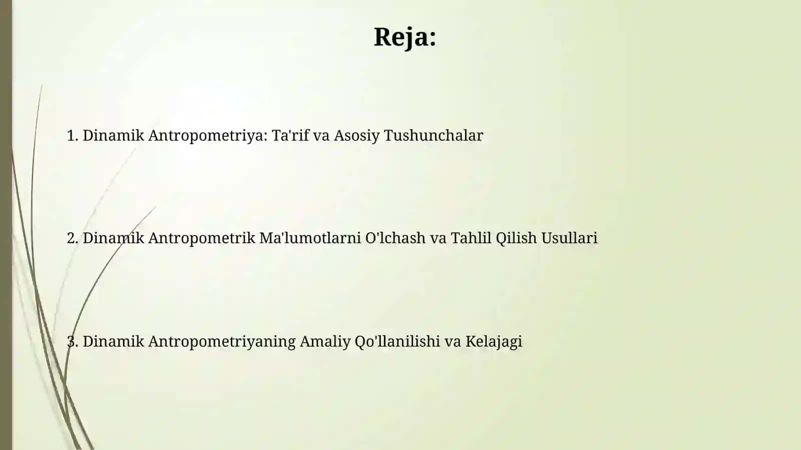 Dinamik antropometriya 2