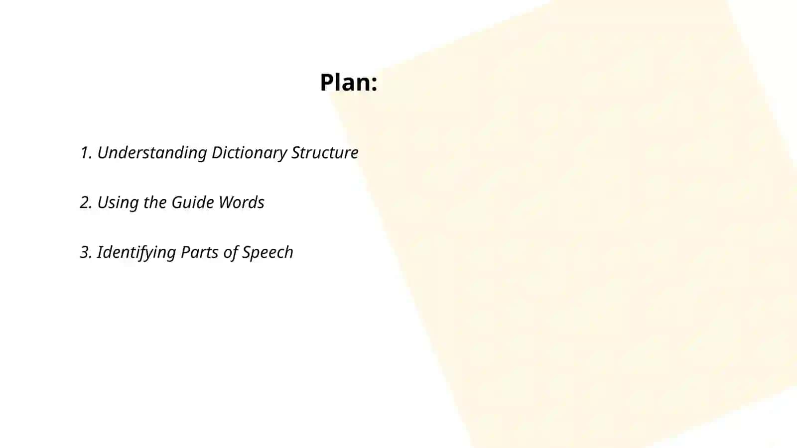 Making the most of your dictionary 2