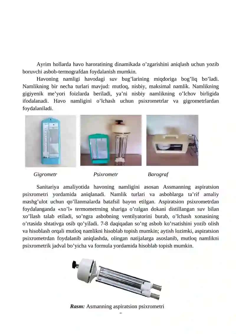 KASALXONA XONALARIDAGI MIKROIQLIMNI GIGIYENIK BAHOLASH 2