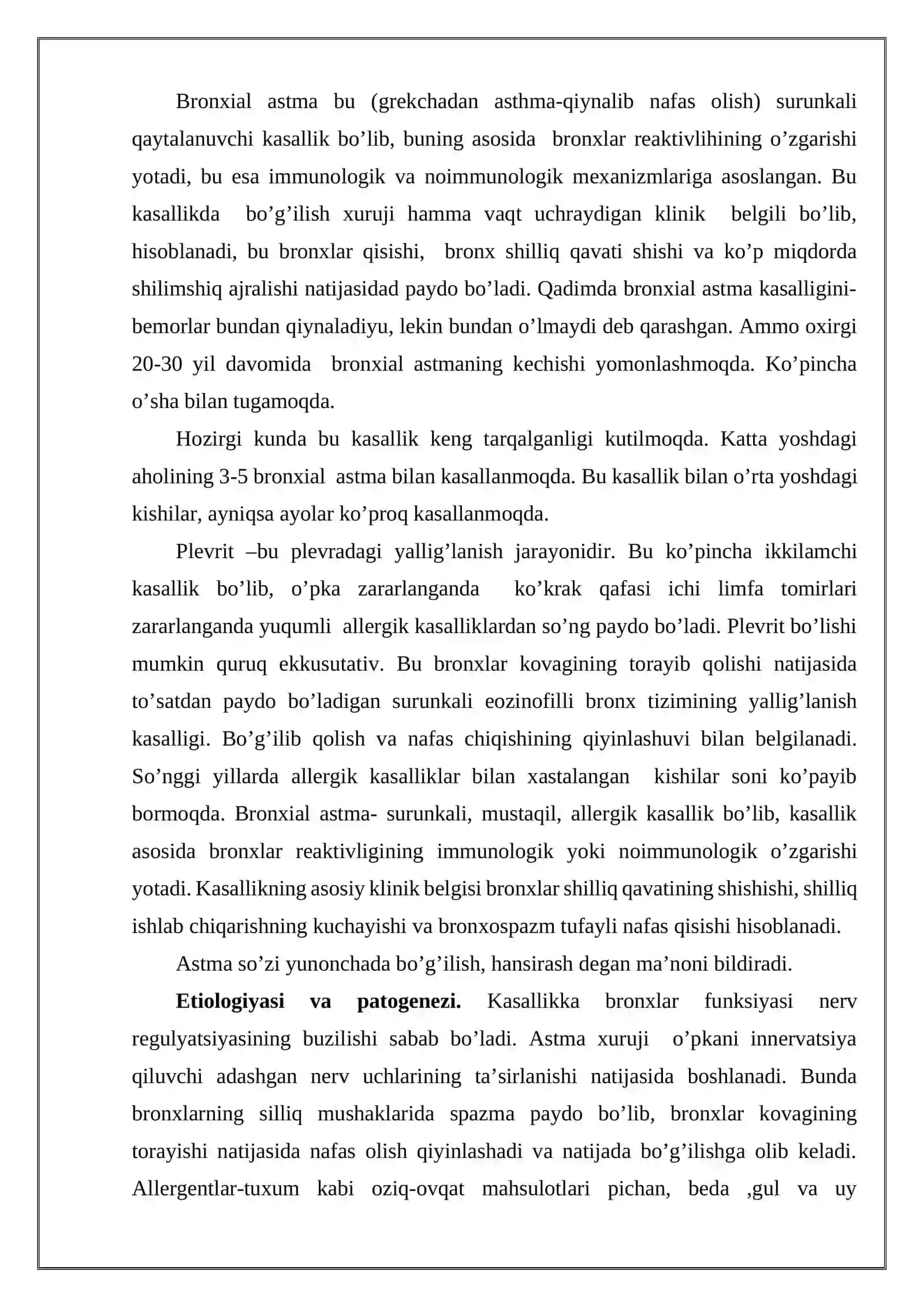 Bronxial astma va shokda birinchi yordam ko'rsatish 2