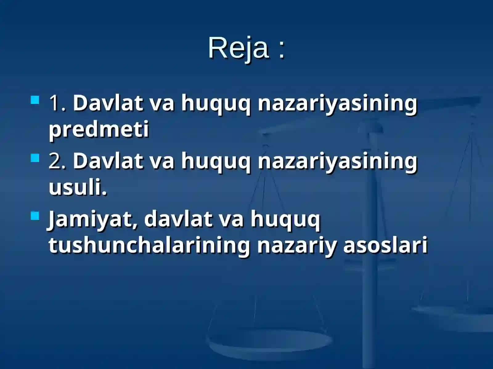 Davlat va huquq nazariyasining asoslari 2