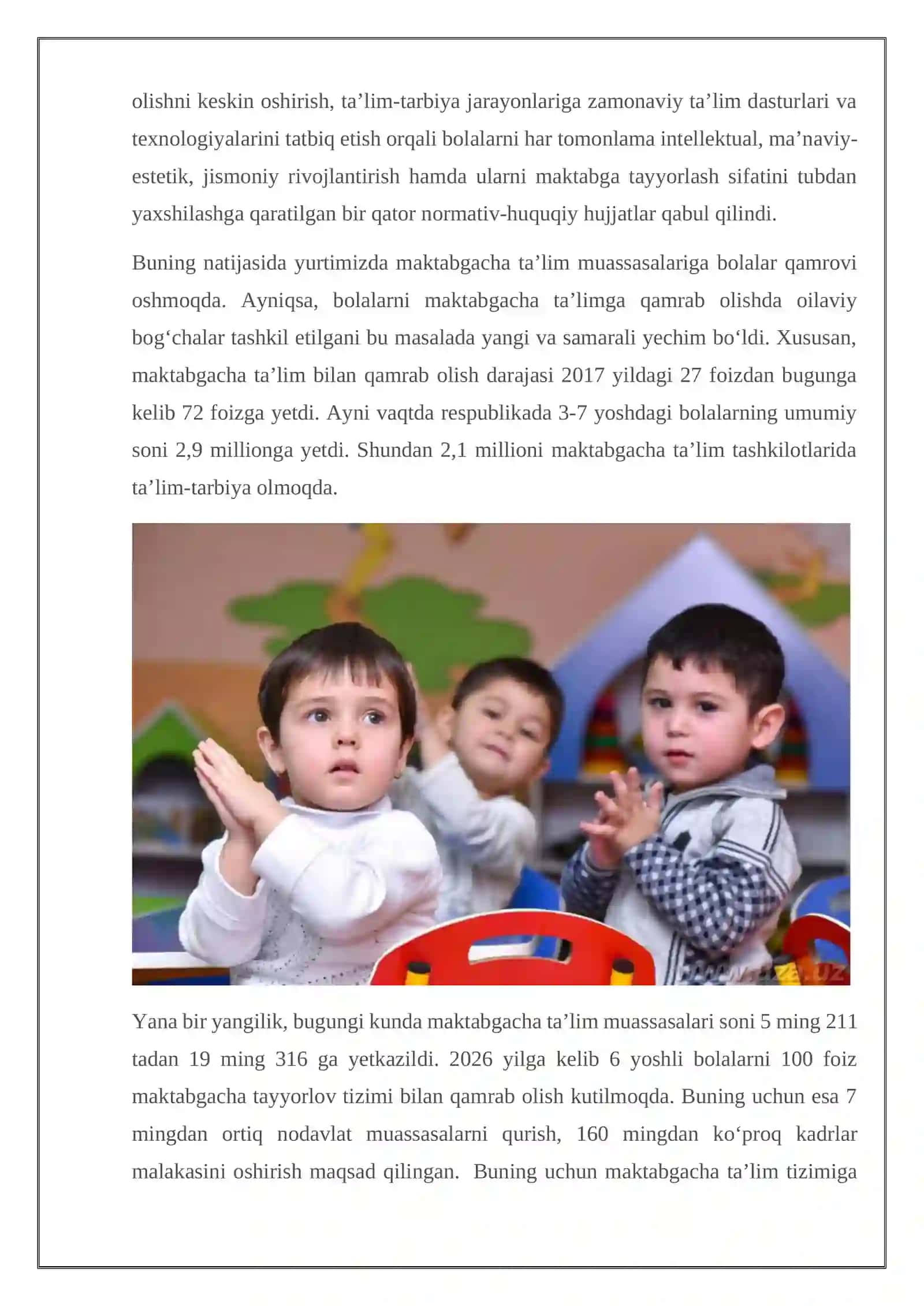 Maktabgacha Ta'lim Sistemi 2