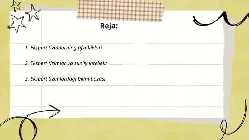 Ekspert tizimlardan foydalanish 2