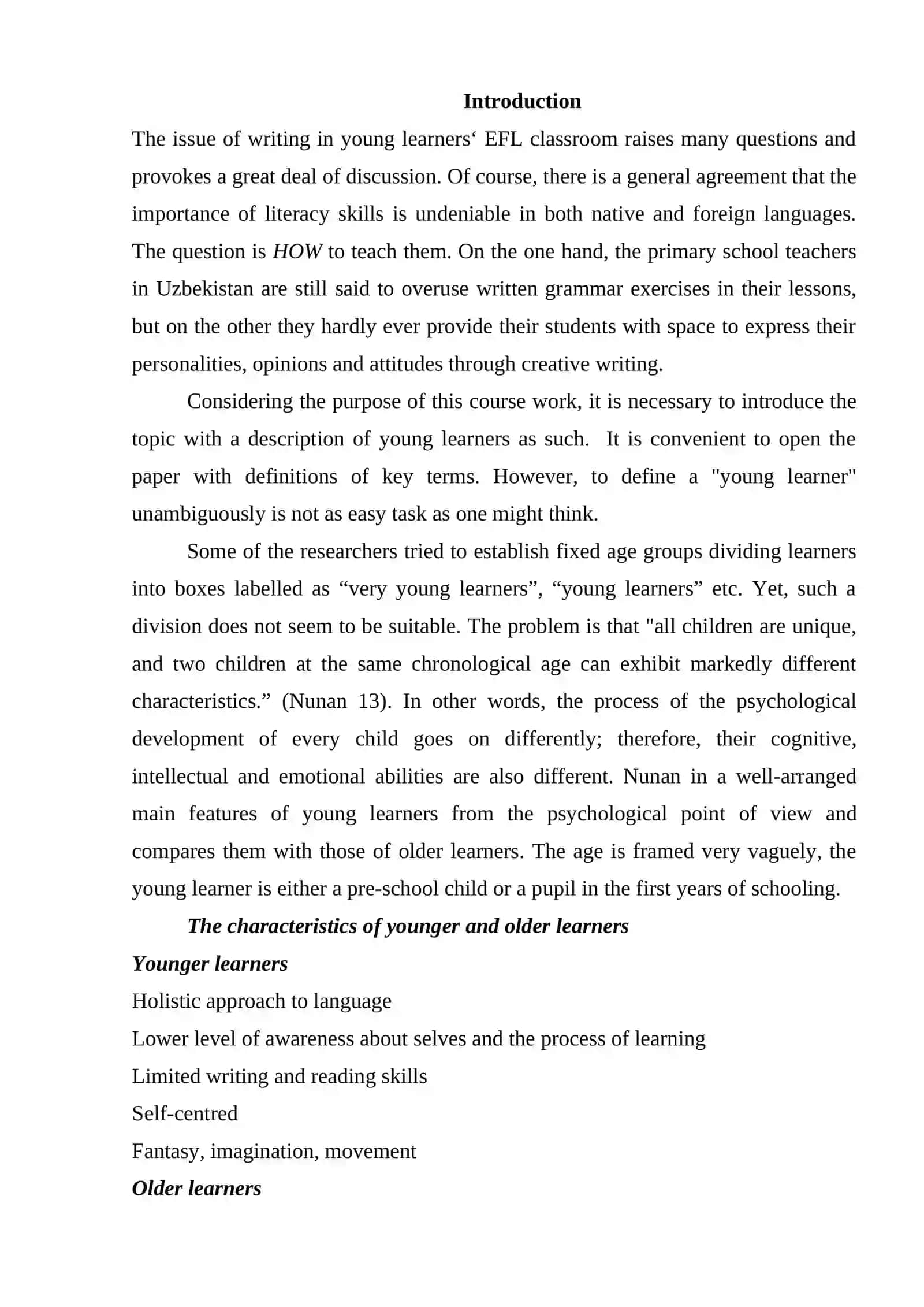 TEACHING CREATIVE WRITING SKILLS TO PRIMARY/ELEMENTARY SCHOOL LEARNERS 2