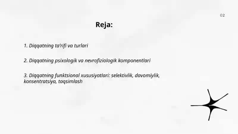 Diqqat haqida tushuncha va uning nerv-fiziologik asoslari 2