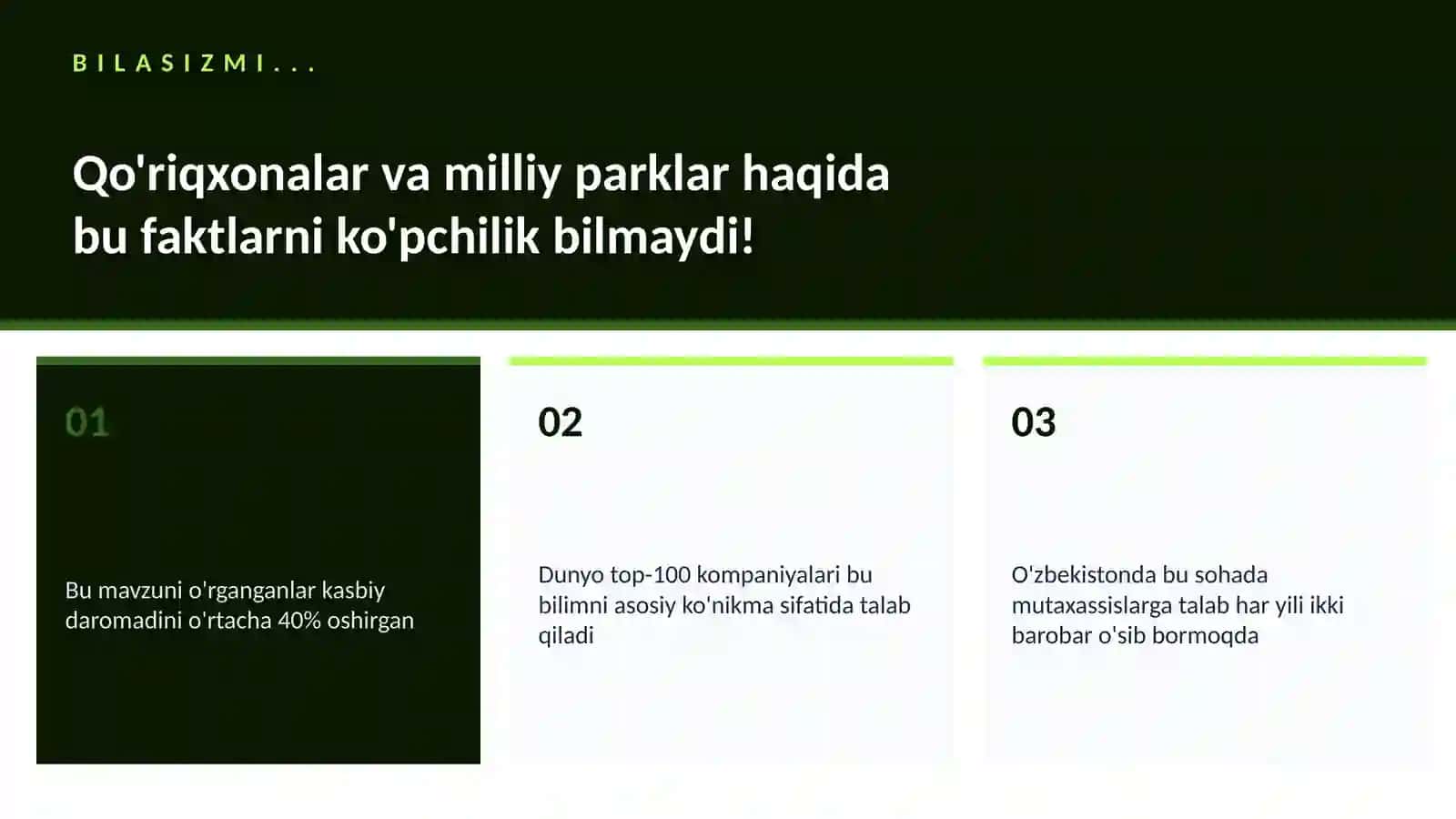 Qo'riqxonalar va milliy parklar 2