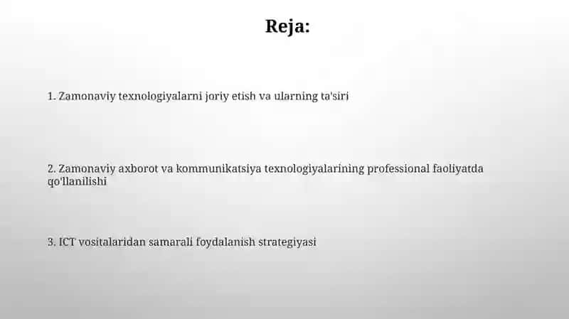 Zamonaviy axborot va kommunikatsiya texnologiyalari 2