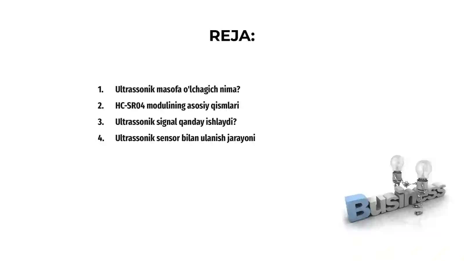 Ultrassonik masofa o'lchagich (HC-SR04) 2