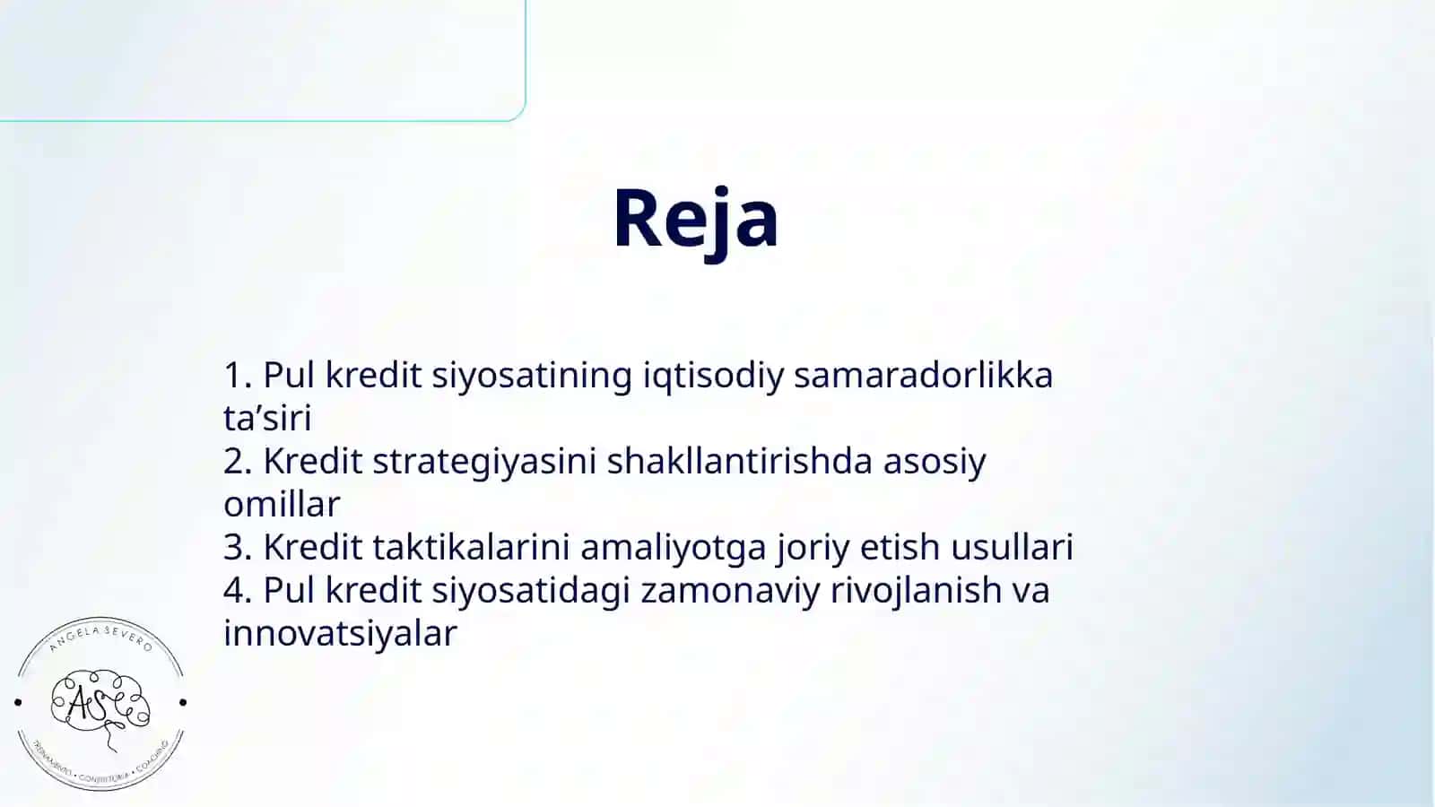 PUL KREDIT SIYOSATINI YURITISH:STRATEGIYA VA TAKTIKA 2