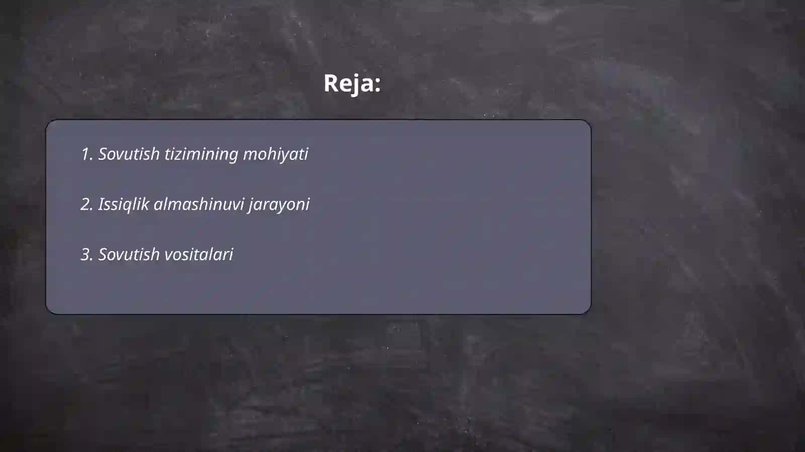 Sovutish tizimi va vazifalari 2