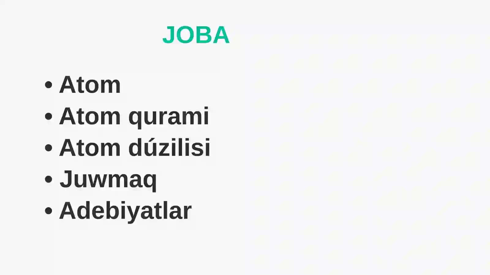 Atom ham oniňduziliwi 2