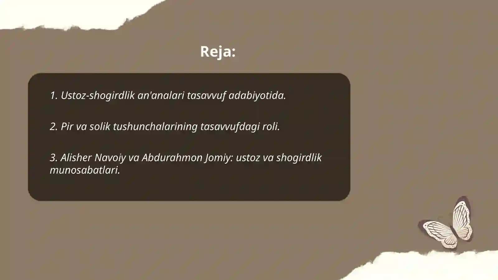 Ustoz-shogirdlik an'analari tasavvuf adabiyotida 2