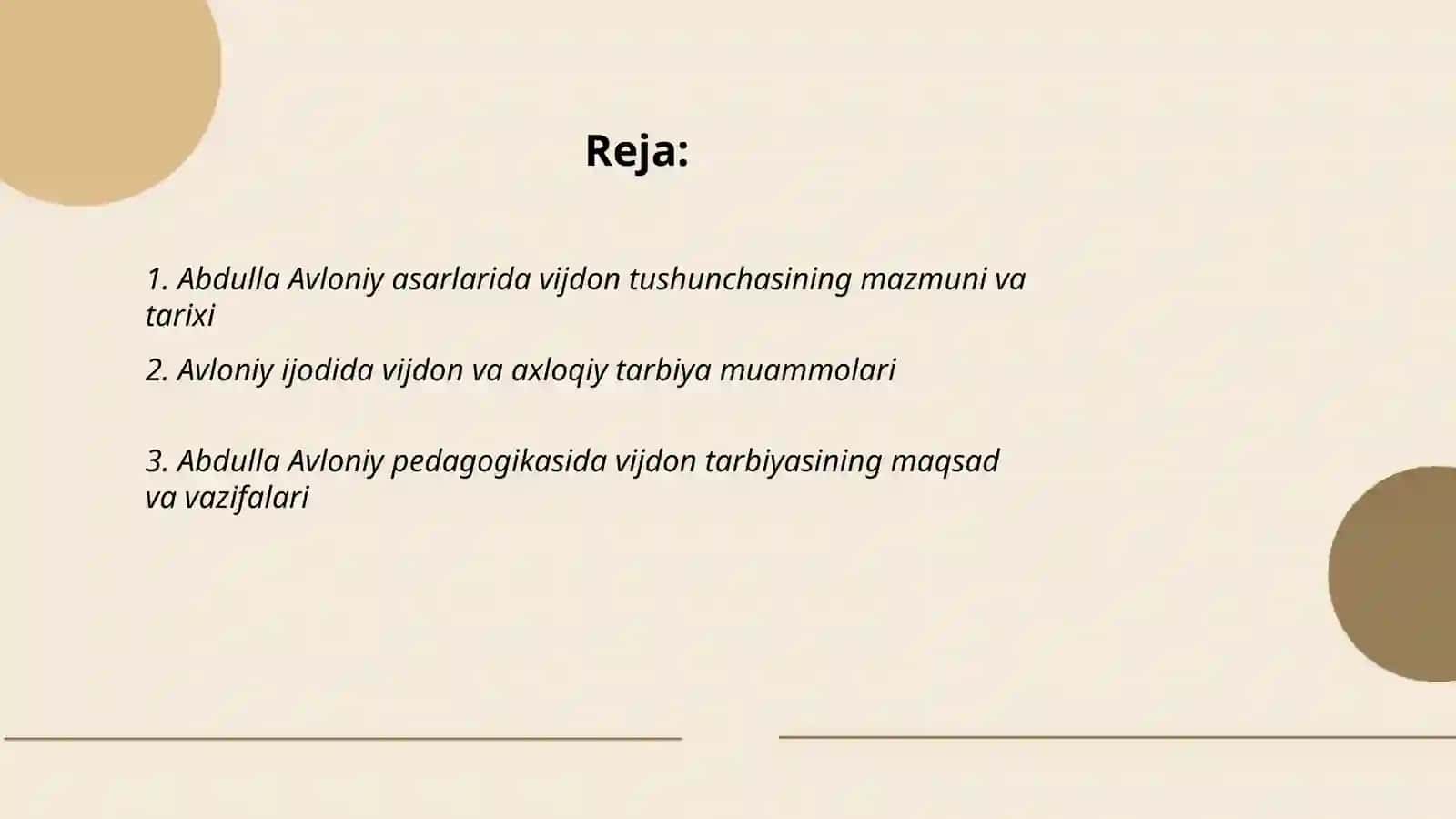 Abdulla Avloniy asarlarida vijdon tarbiyasi masalalari 2