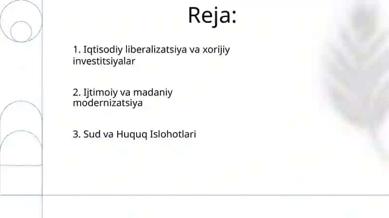 Iqtisodiy liberalizatsiya va xorijiy investitsiyalar 2