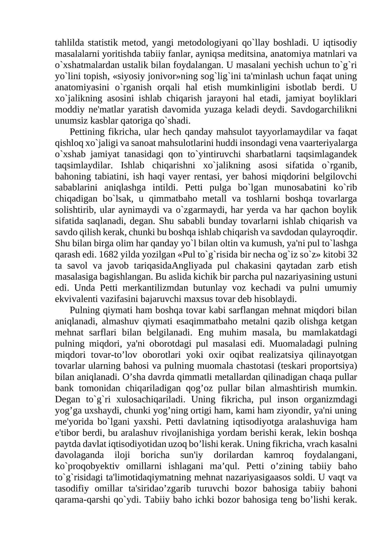 BOB. KLАSSIK SIYOSIY IQTISODIYOT VАKILLАRINING TА’LIMOTLАRI 2