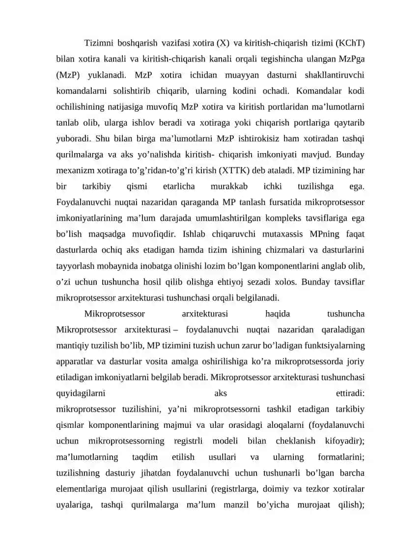 Mikroprosessorlar arxitekturasi 2