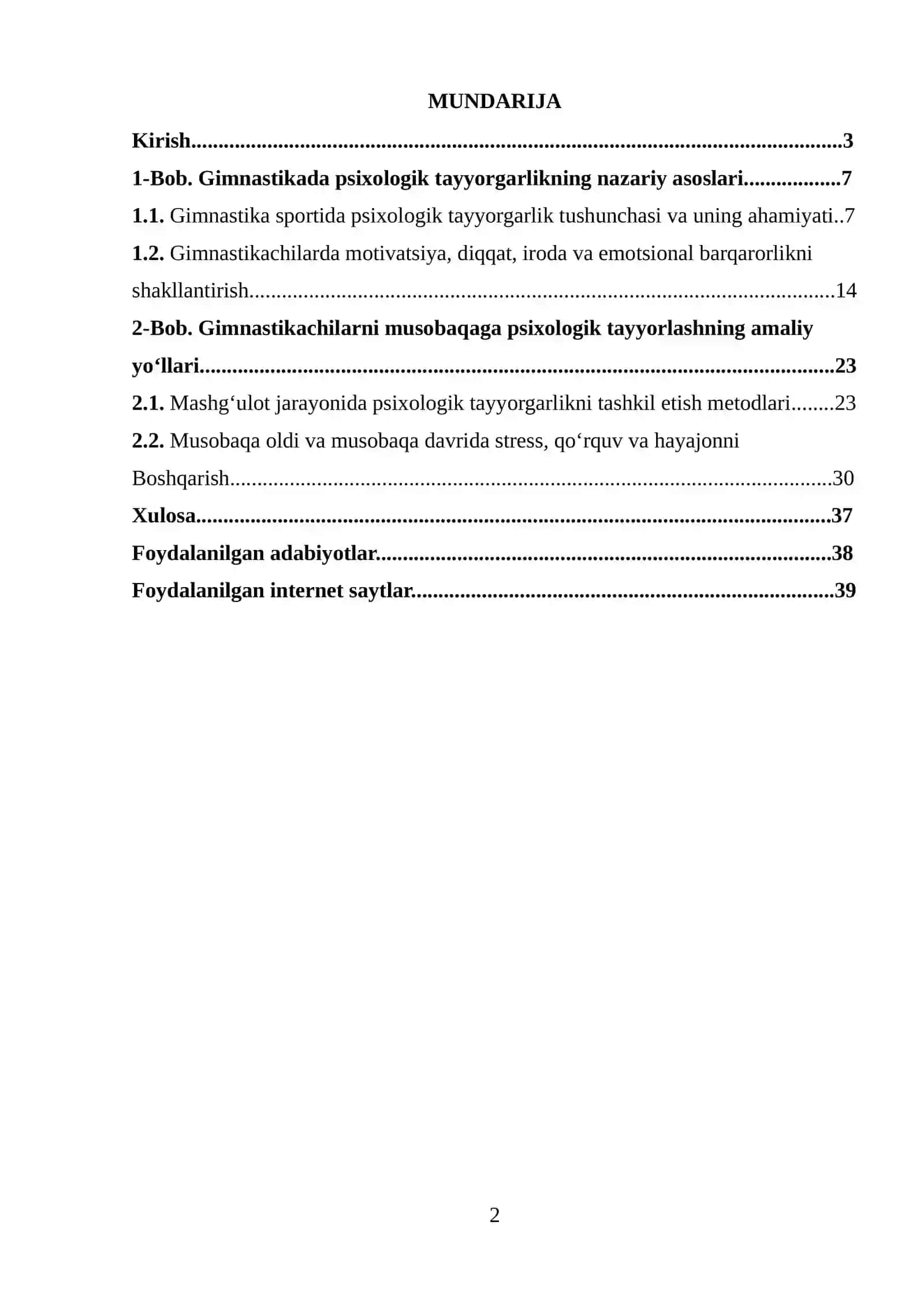 Gimnastikada sportchilarni psixologik tayyorlash 2
