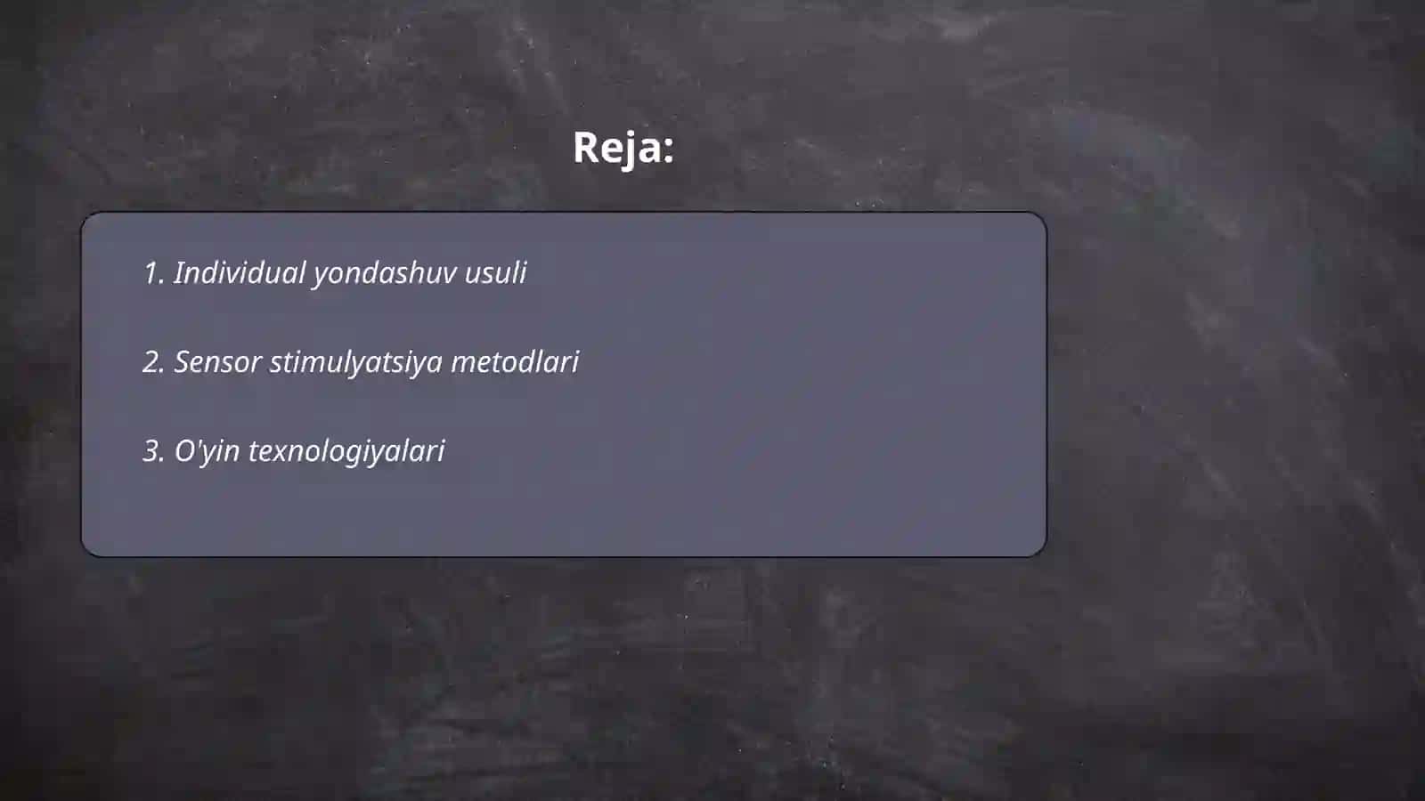 Mavzu: Imkoniyati cheklangan bolalarni o'qitishda talim metodlari 2