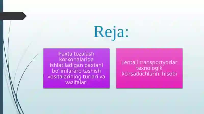 Lentalitransportyorlarning turlari va ularning hisobi 2