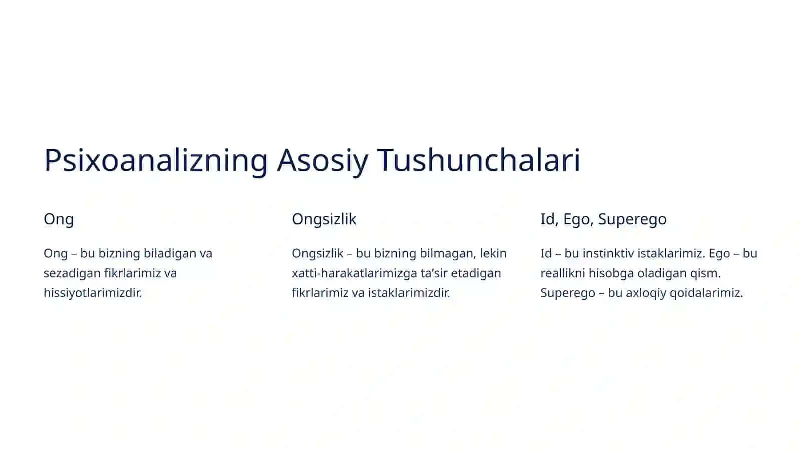 Psixoanaliz Taʼlimoti va Tibbiyotdagi Oʻrni 2