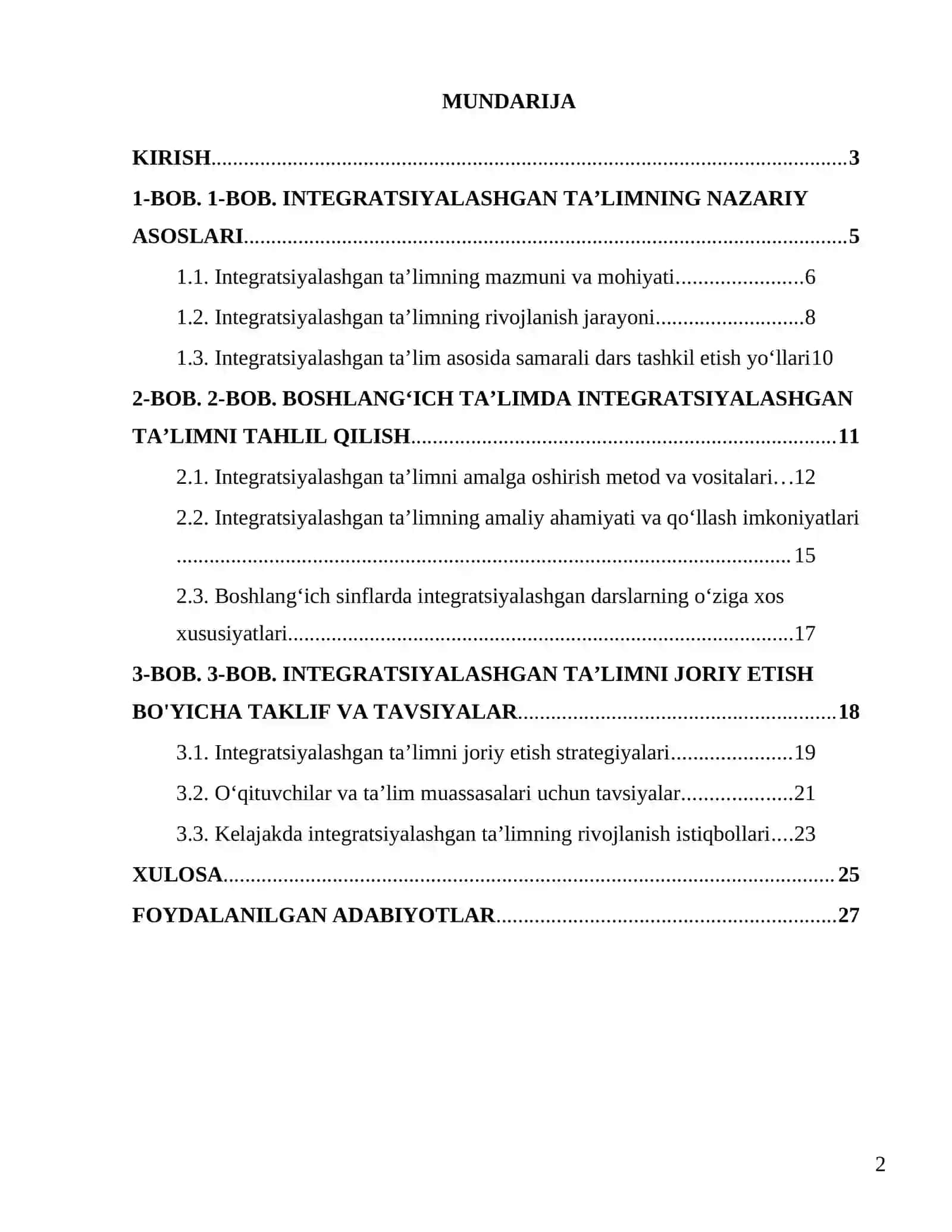 Boshlangʻich taʼlimda integratsiyalashgan taʼlimning ahamiyati 2