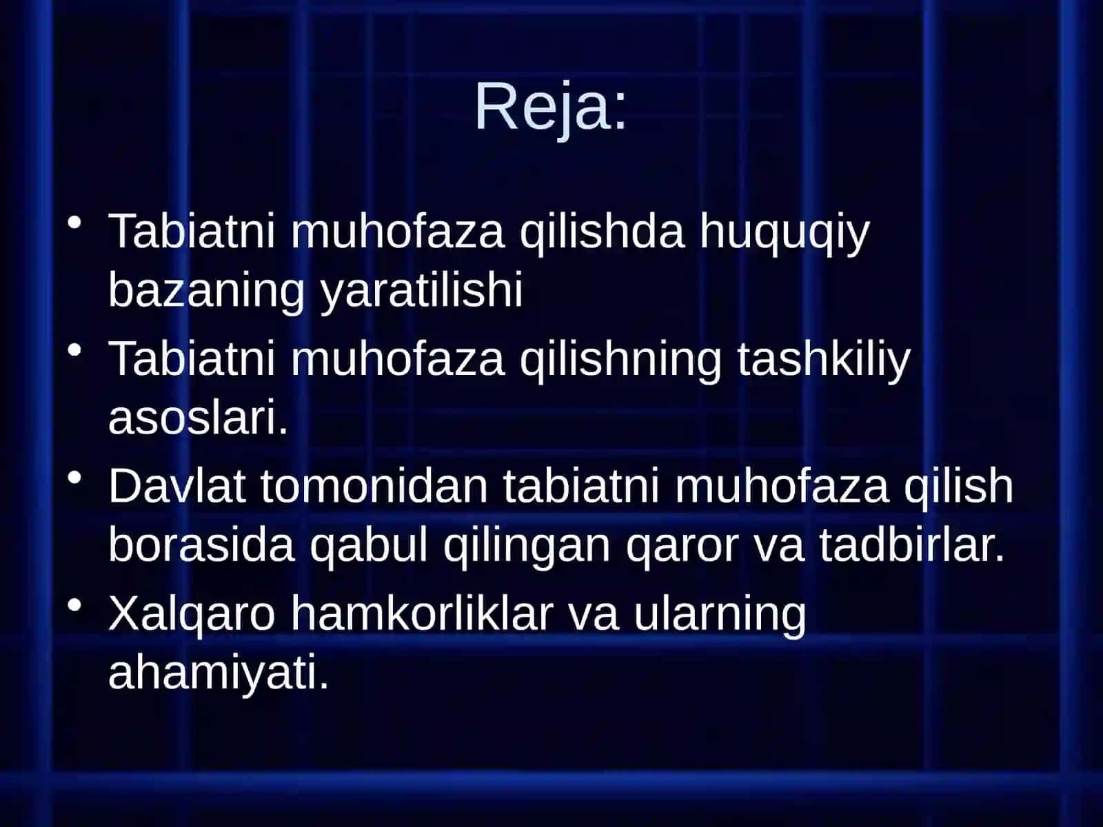 Tabiat muhofazasida davlat boshqaruvi organlari 2