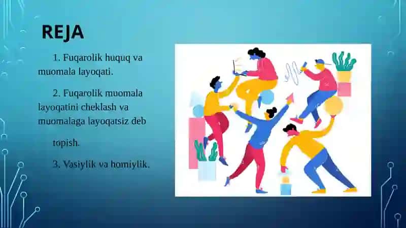 Fuqarolik huquqi va muomalalarni o`qitish 2