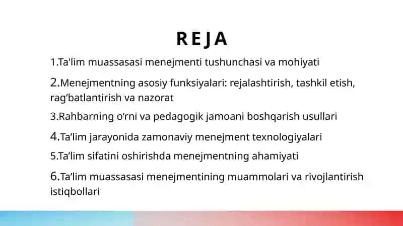 Ta’lim muassasasi menejmenti 2