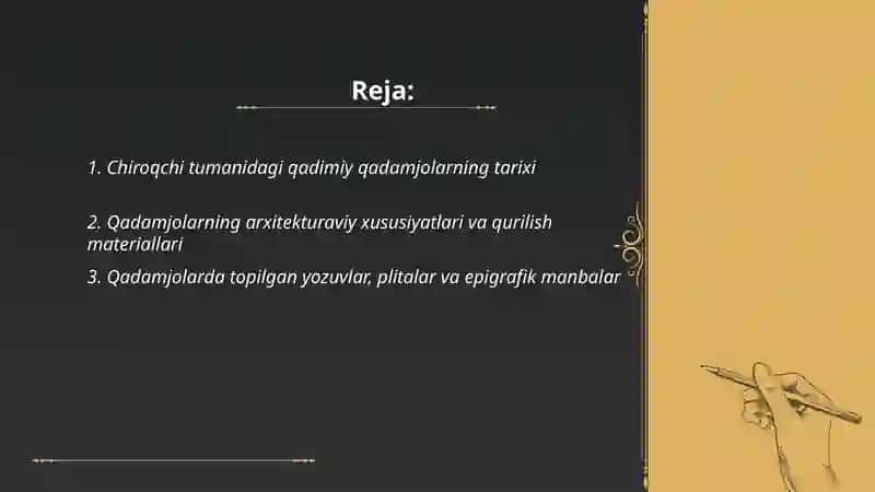 Chiroqchi tumanidagi qadimiy qadamjolar 2