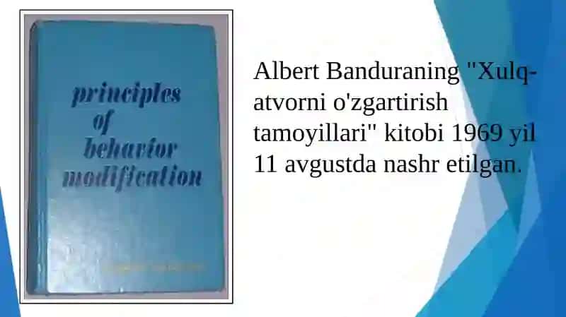 Xulq-atvorni o'zgartirish tamoyillari 2