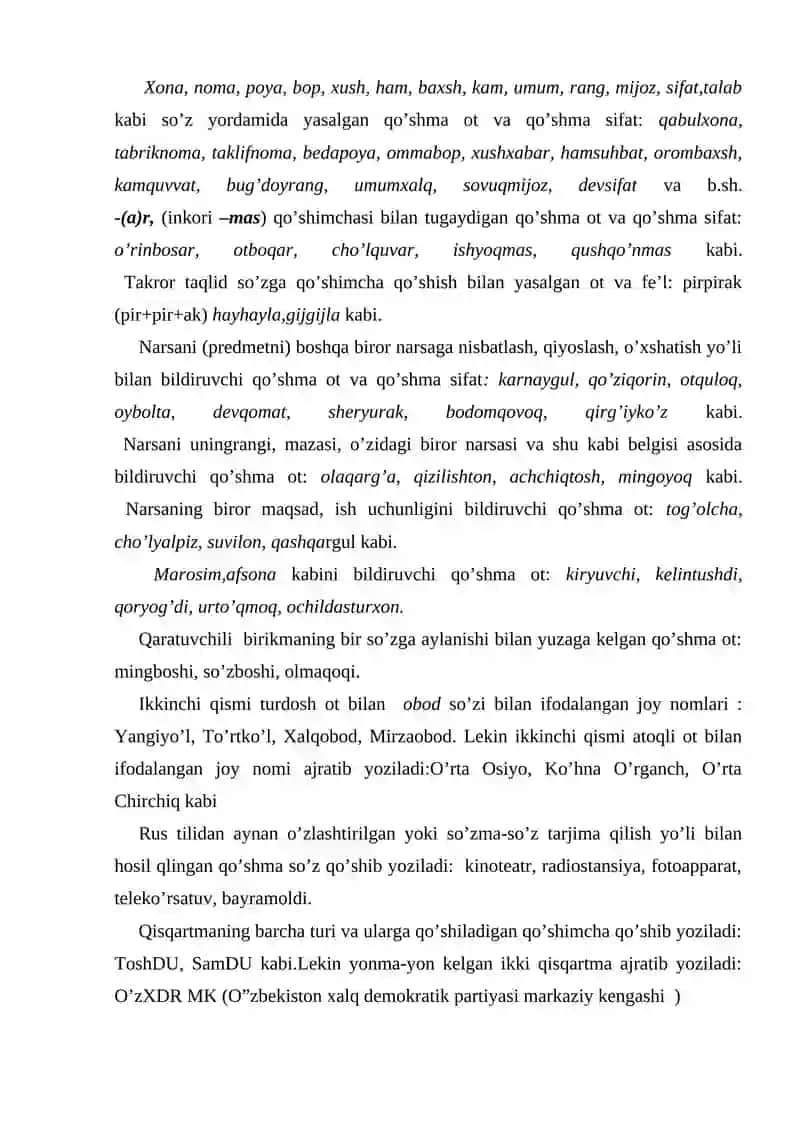 O'ZBEK TILIDAGI QISQARTMA SO'ZLARNING LINGVISTIK BAZASINI YARATISH 2