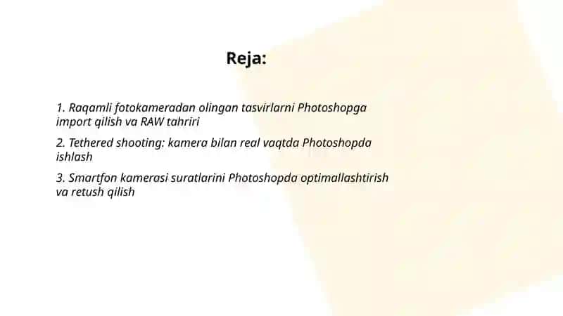 Adobe Photoshop turli uskunalar bilan tasvirlar yaratish 2