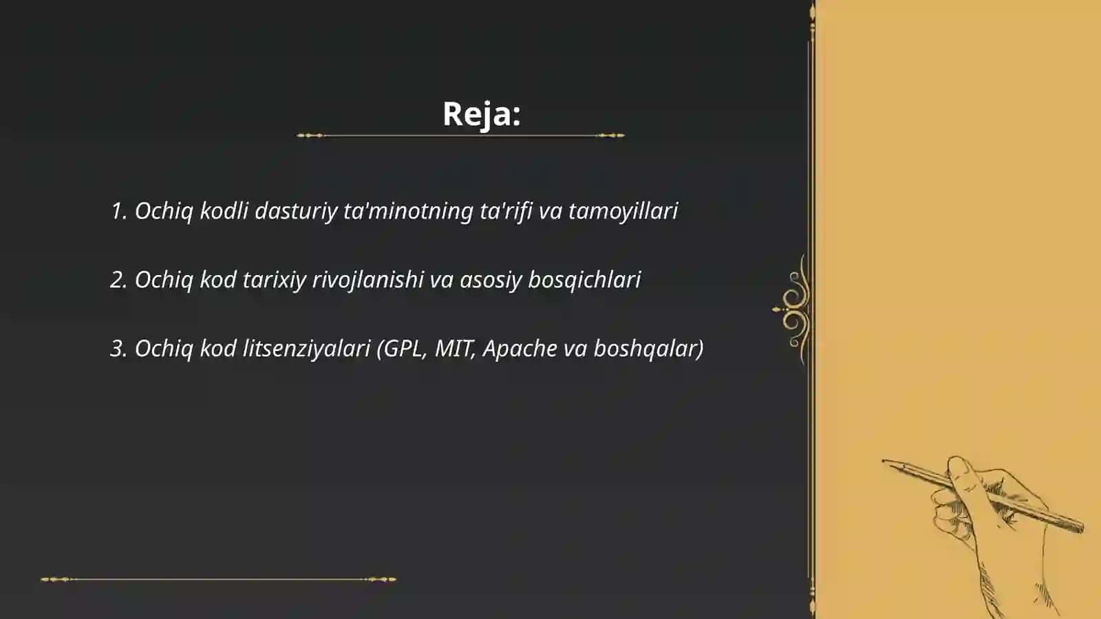 Ochiq kodli dasturiy ta'minot 2