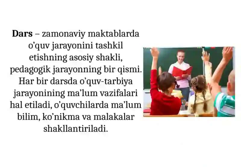 Maxsus maktablarda darslarni tashkil etish 2
