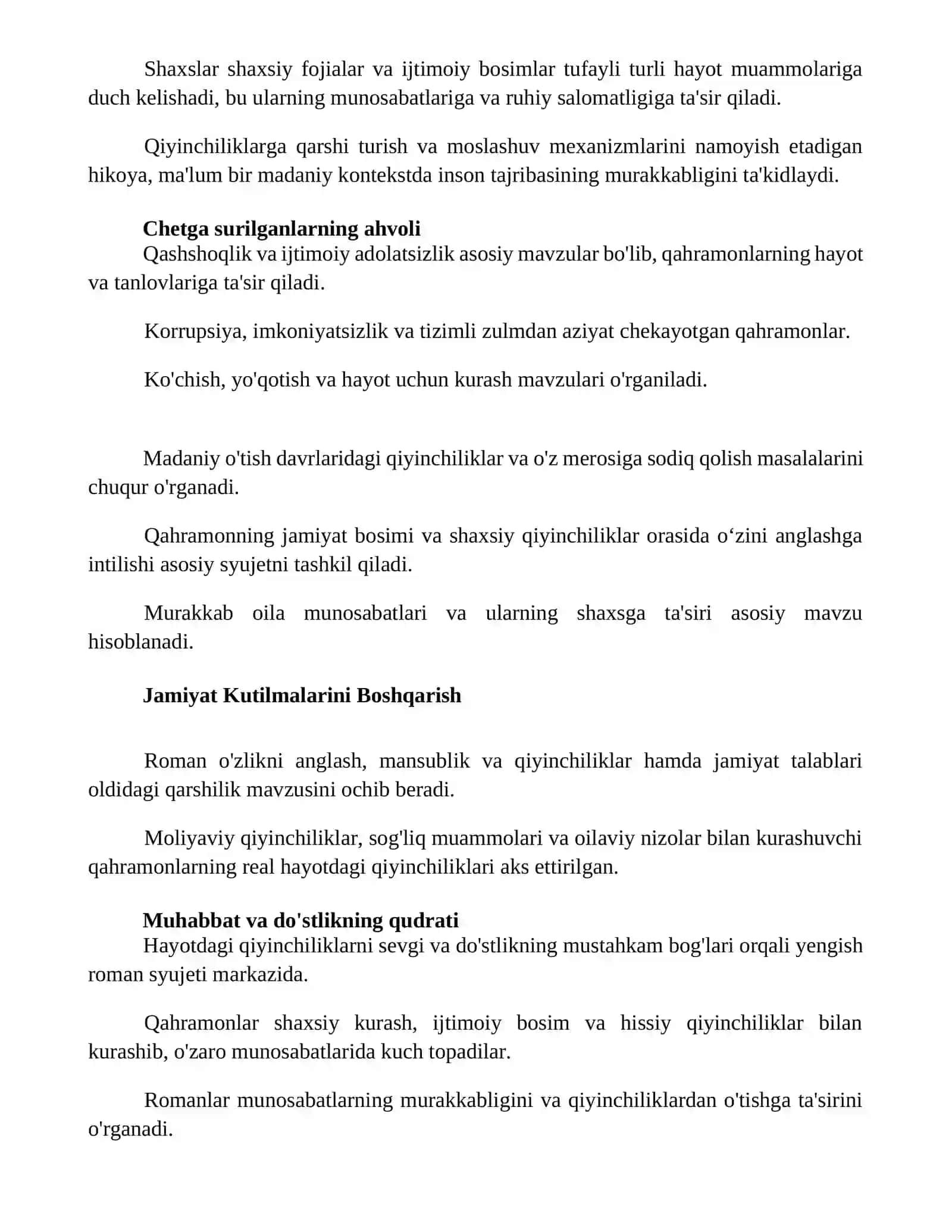 Yosh Vertirning iztiroblari romanida hayotiy muammolarning kotarilishi 2
