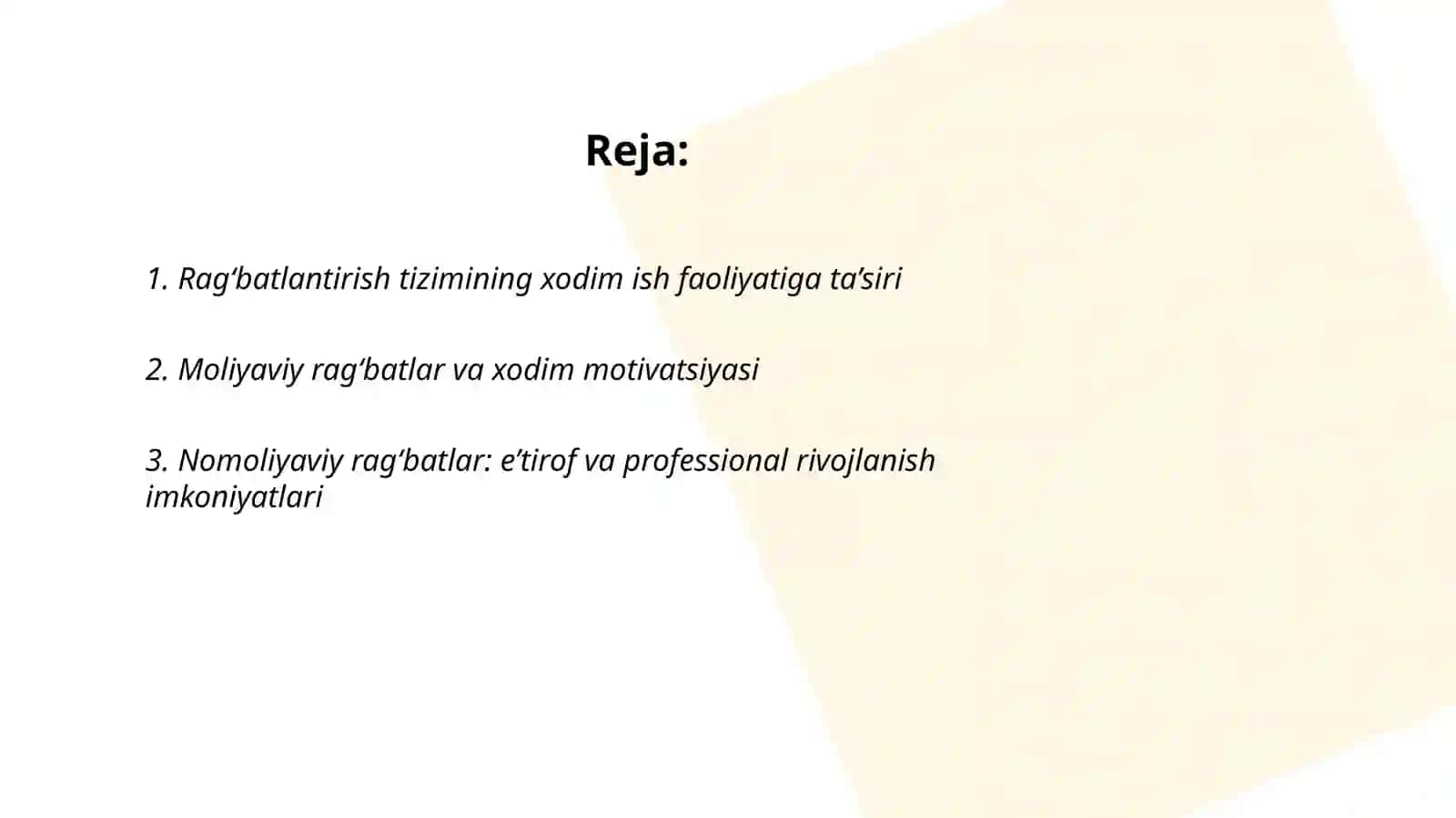 Rag‘batlantirish tizimlarining xodim xulqiga ta’siri 2