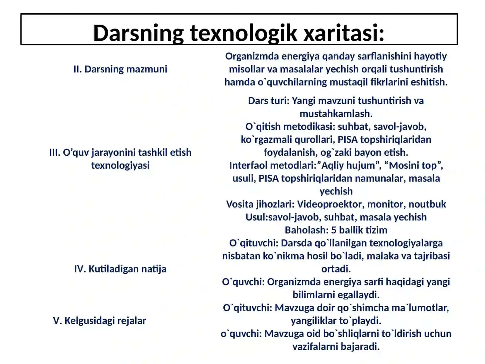 Organizmda energiya sarfi 2