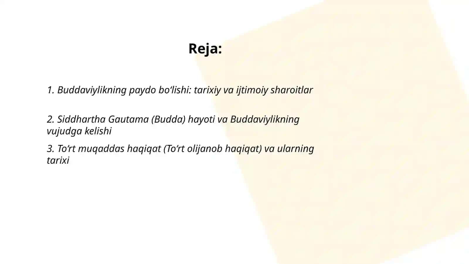Buddaviylik dini va uning vujudga kelish tarixi 2