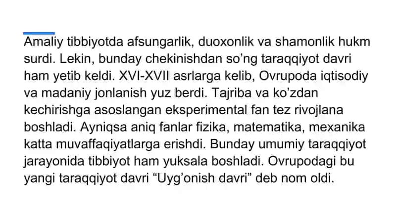 Yevropa mamlakatlarida o'rta asrlar tibbiyoti va uning o'ziga xos tomonlari” 2