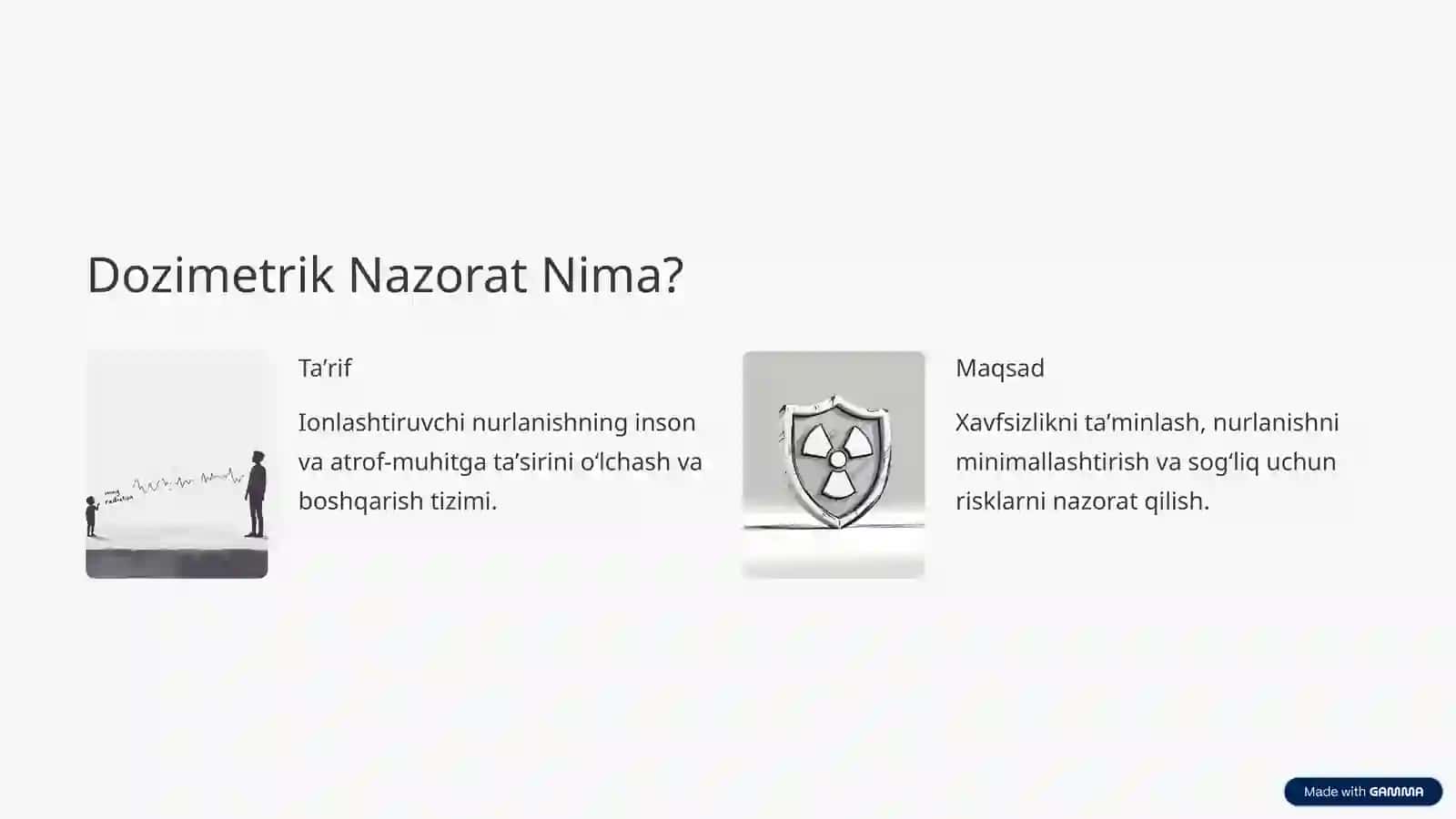 Dozimetrik Nazoratning Nazariy Asoslari 2